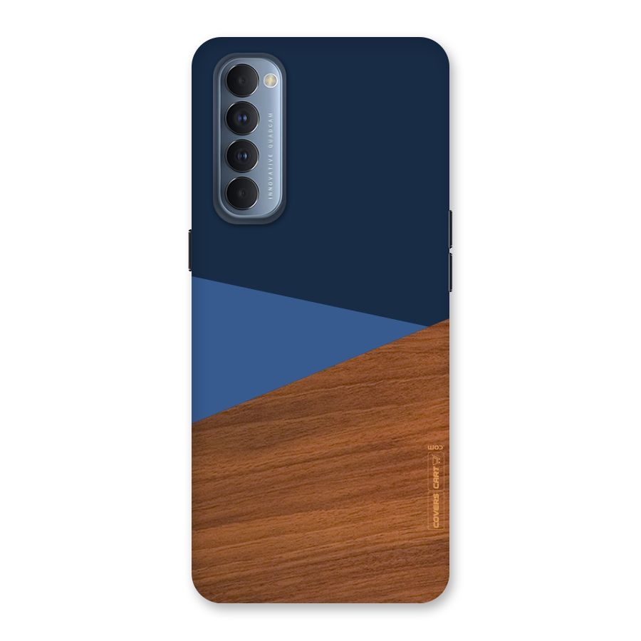 Crossed Lines Pattern Back Case for Reno4 Pro