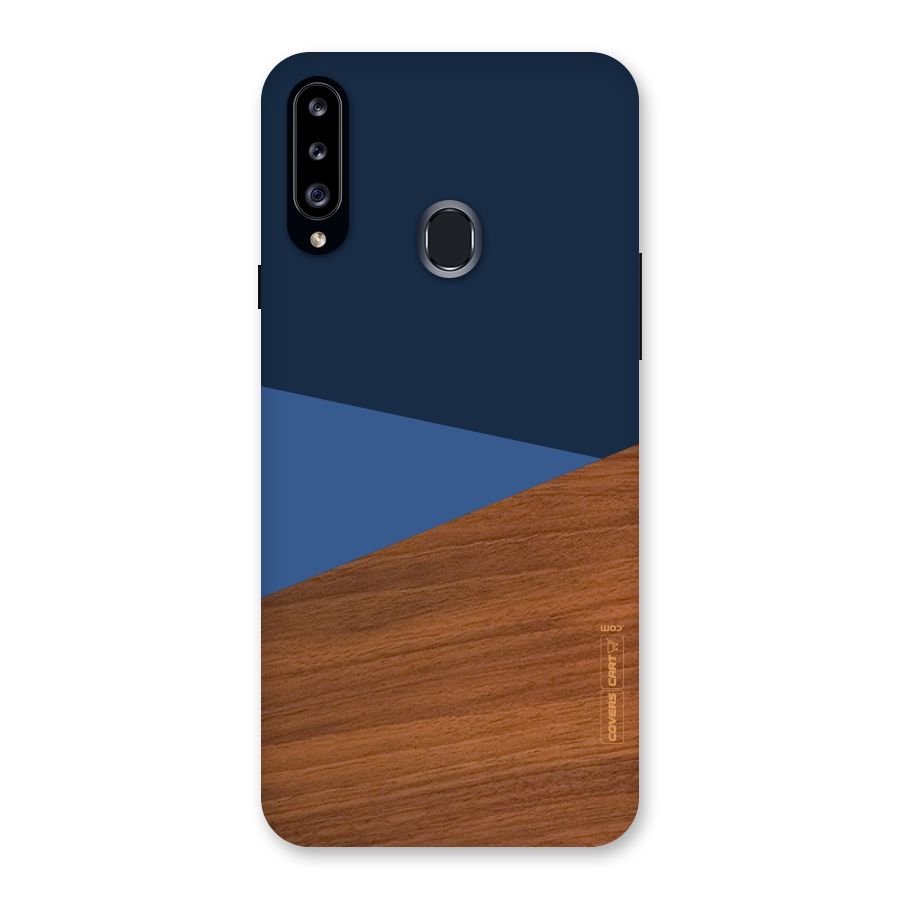 Crossed Lines Pattern Back Case for Samsung Galaxy A20s