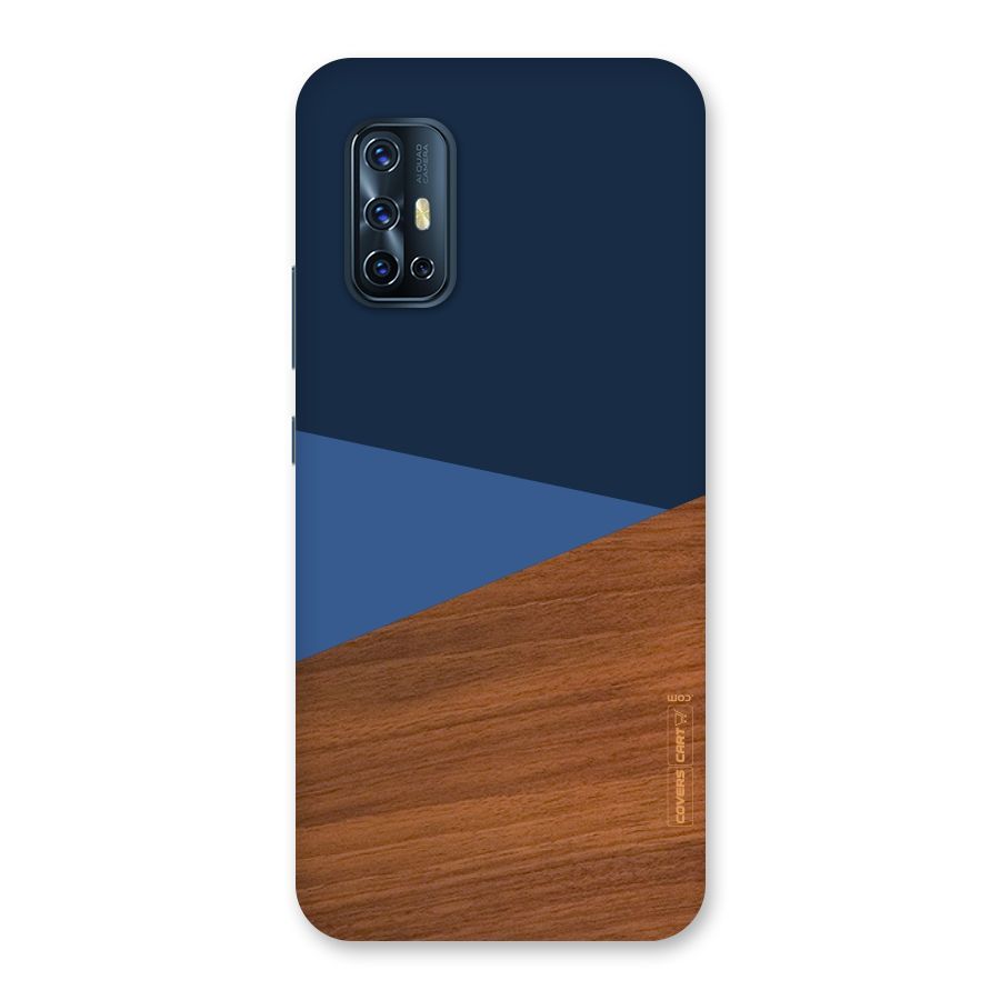 Crossed Lines Pattern Back Case for Vivo V17