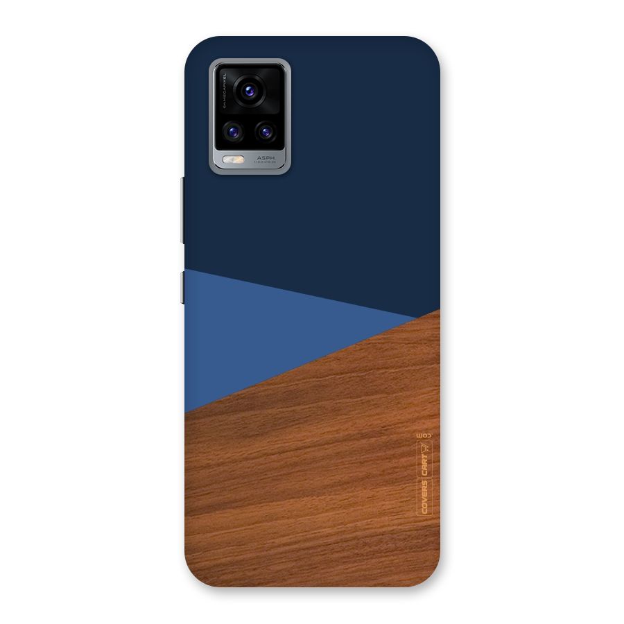 Crossed Lines Pattern Back Case for Vivo V20