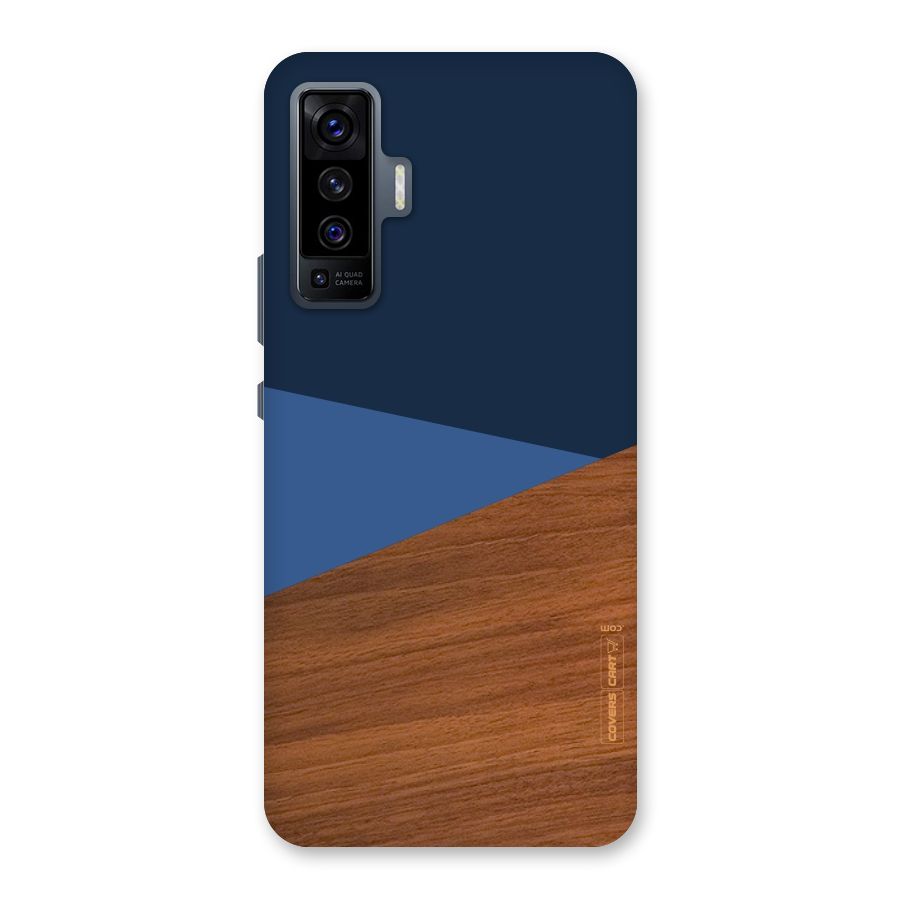 Crossed Lines Pattern Back Case for Vivo X50
