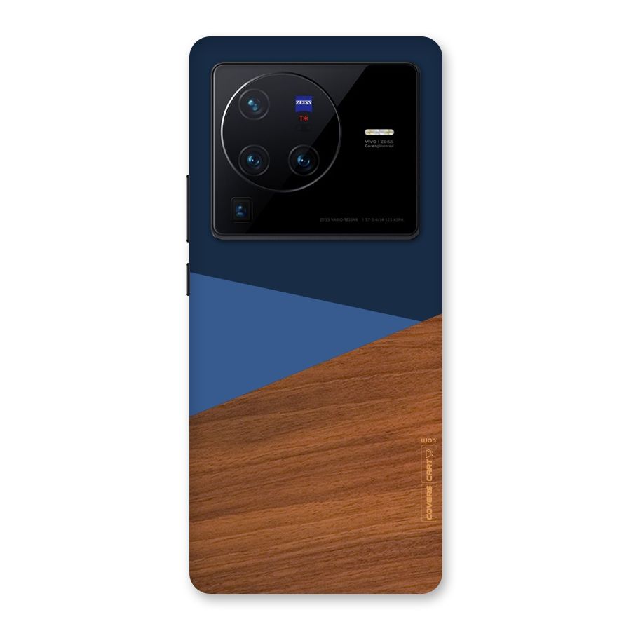 Crossed Lines Pattern Back Case for Vivo X80 Pro