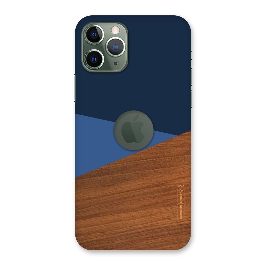 Crossed Lines Pattern Back Case for iPhone 11 Pro Logo  Cut