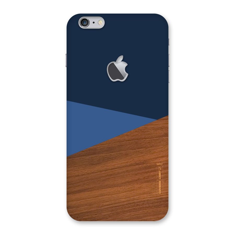 Crossed Lines Pattern Back Case for iPhone 6 Plus 6S Plus Logo Cut
