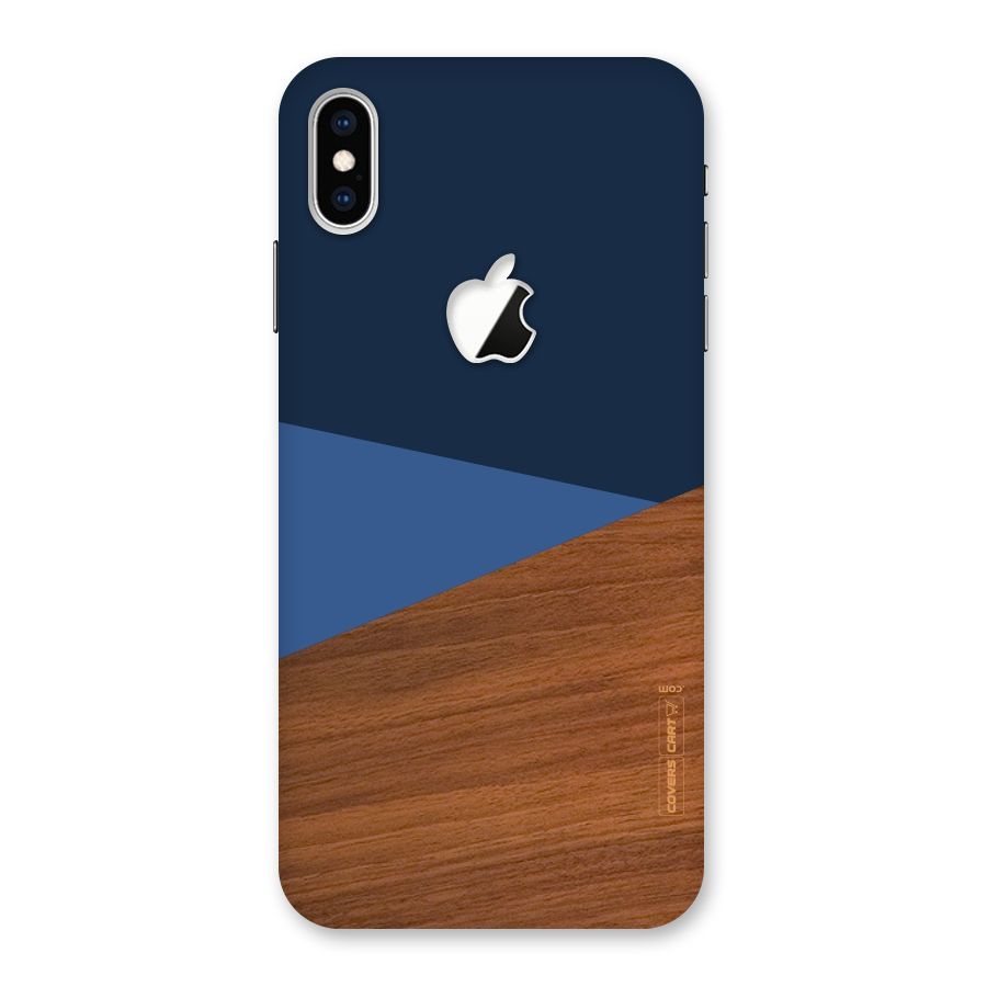 Crossed Lines Pattern Back Case for iPhone XS Max Apple Cut