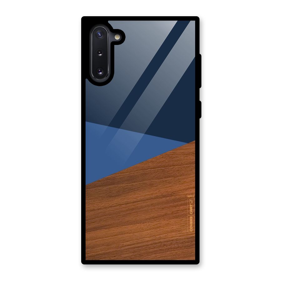 Crossed Lines Pattern Glass Back Case for Galaxy Note 10