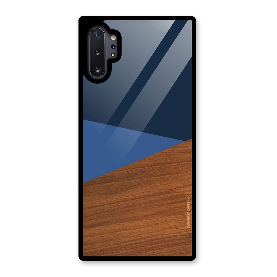 Crossed Lines Pattern Glass Back Case for Galaxy Note 10 Plus