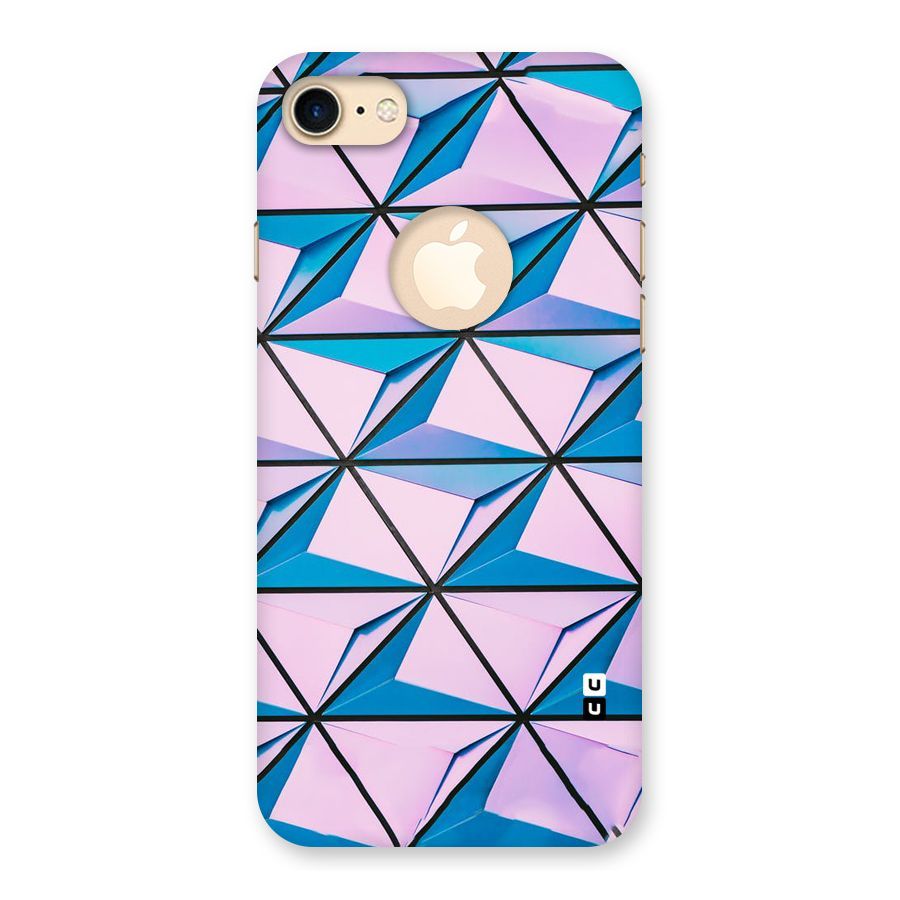 Crystal Abstract Back Case for iPhone 7 Logo Cut