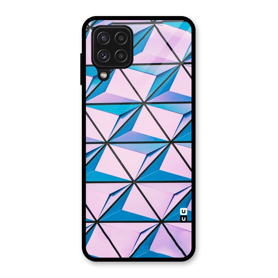 Crystal Abstract Glass Back Case for Galaxy A22 4G