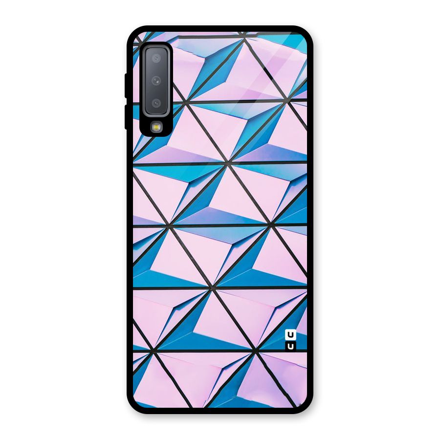 Crystal Abstract Glass Back Case for Galaxy A7 (2018)