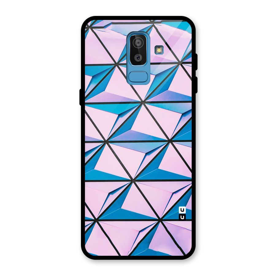 Crystal Abstract Glass Back Case for Galaxy J8