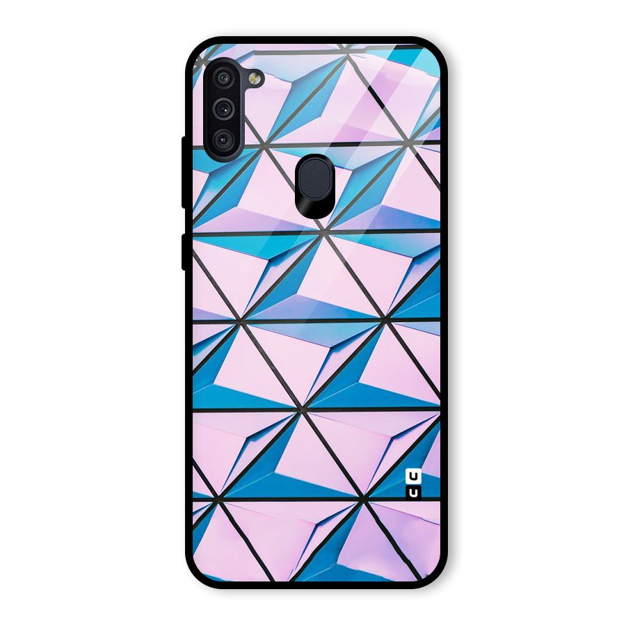Crystal Abstract Glass Back Case for Galaxy M11