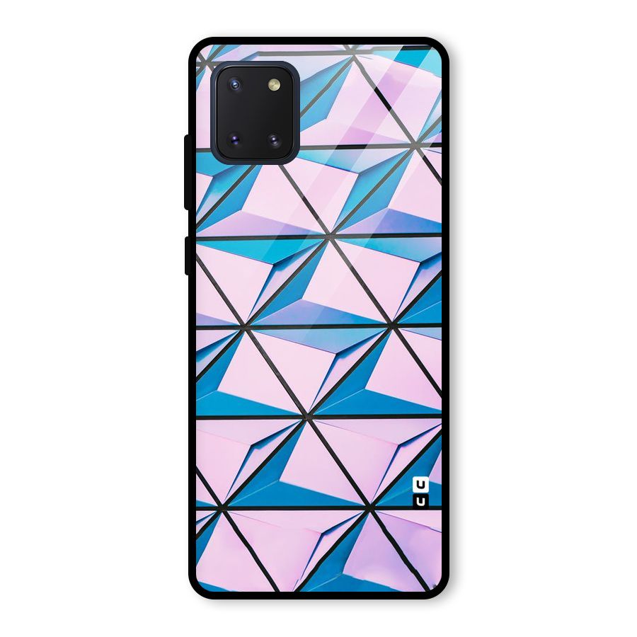 Crystal Abstract Glass Back Case for Galaxy Note 10 Lite