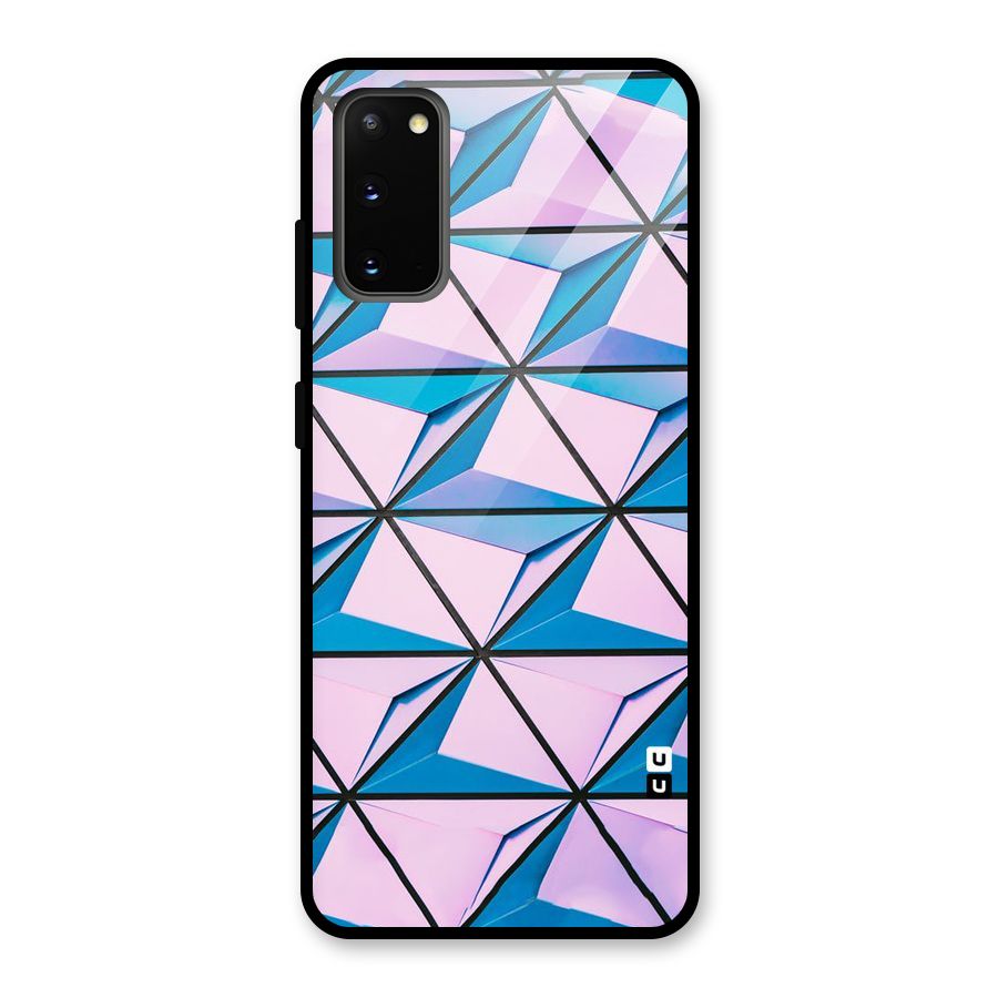 Crystal Abstract Glass Back Case for Galaxy S20