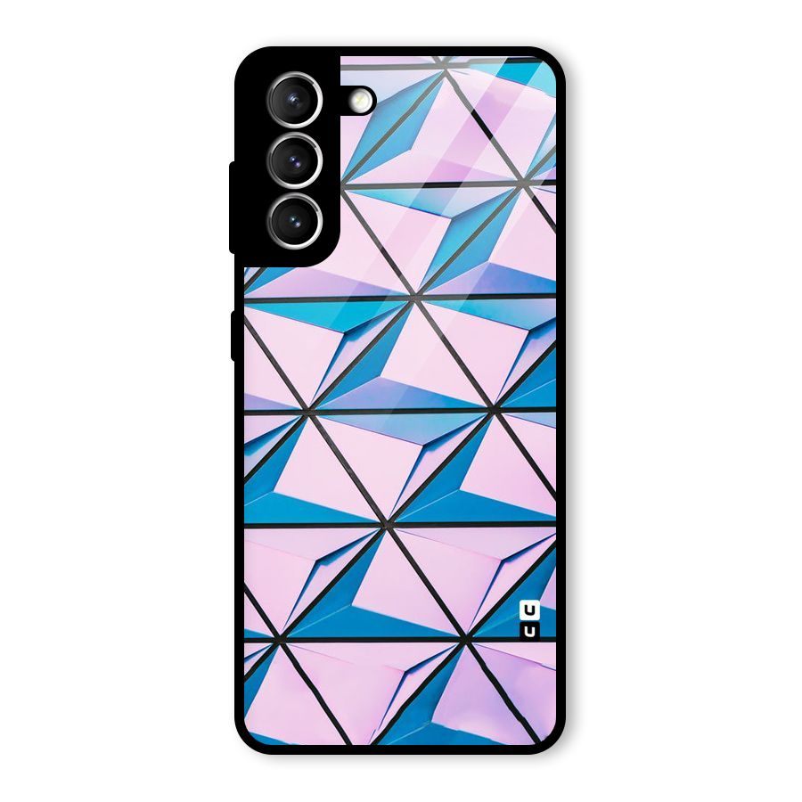 Crystal Abstract Glass Back Case for Galaxy S21 5G