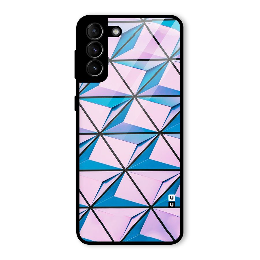Crystal Abstract Glass Back Case for Galaxy S21 Plus