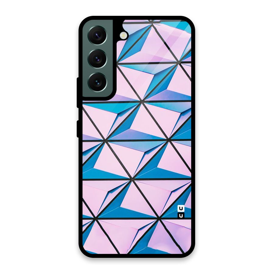 Crystal Abstract Glass Back Case for Galaxy S22 5G