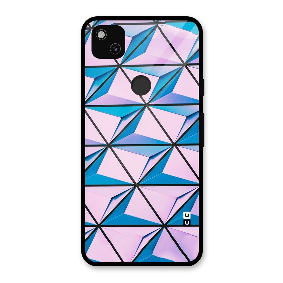 Crystal Abstract Glass Back Case for Google Pixel 4a