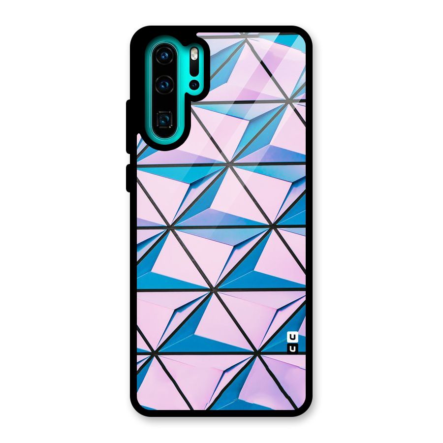 Crystal Abstract Glass Back Case for Huawei P30 Pro