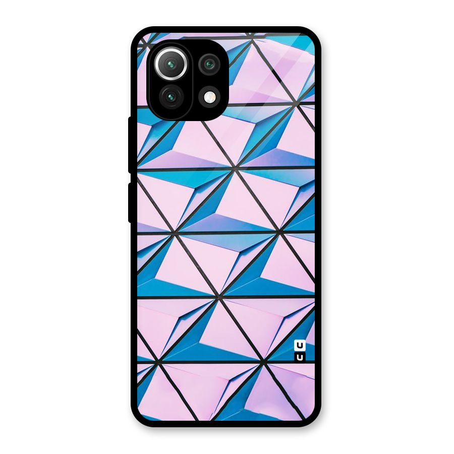 Crystal Abstract Glass Back Case for Mi 11 Lite
