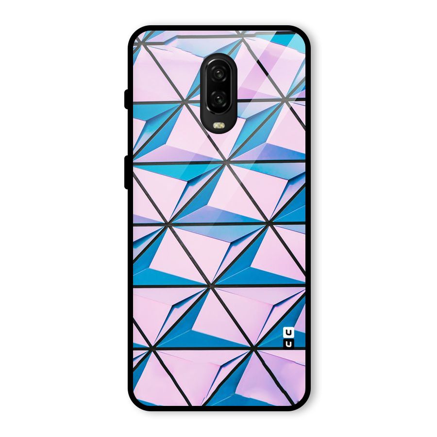 Crystal Abstract Glass Back Case for OnePlus 6T