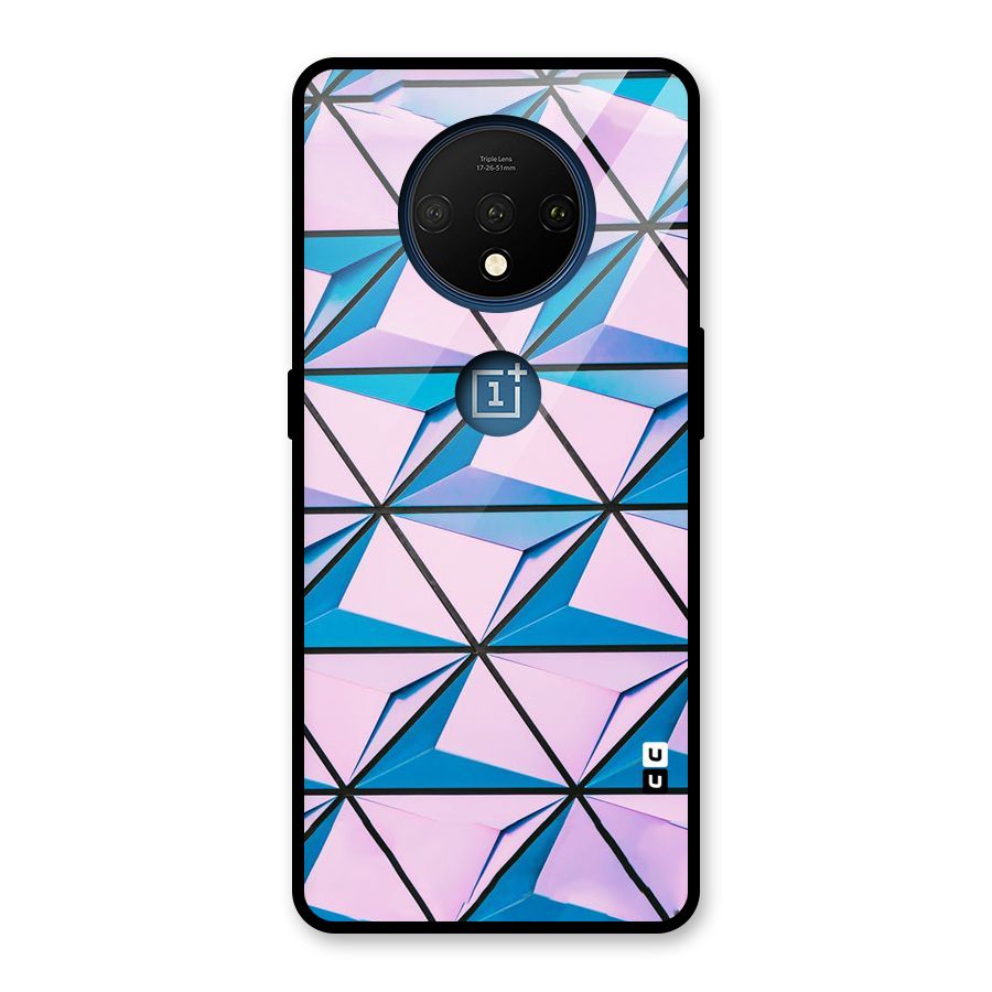 Crystal Abstract Glass Back Case for OnePlus 7T