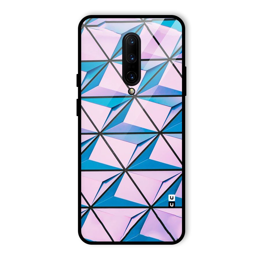 Crystal Abstract Glass Back Case for OnePlus 7 Pro
