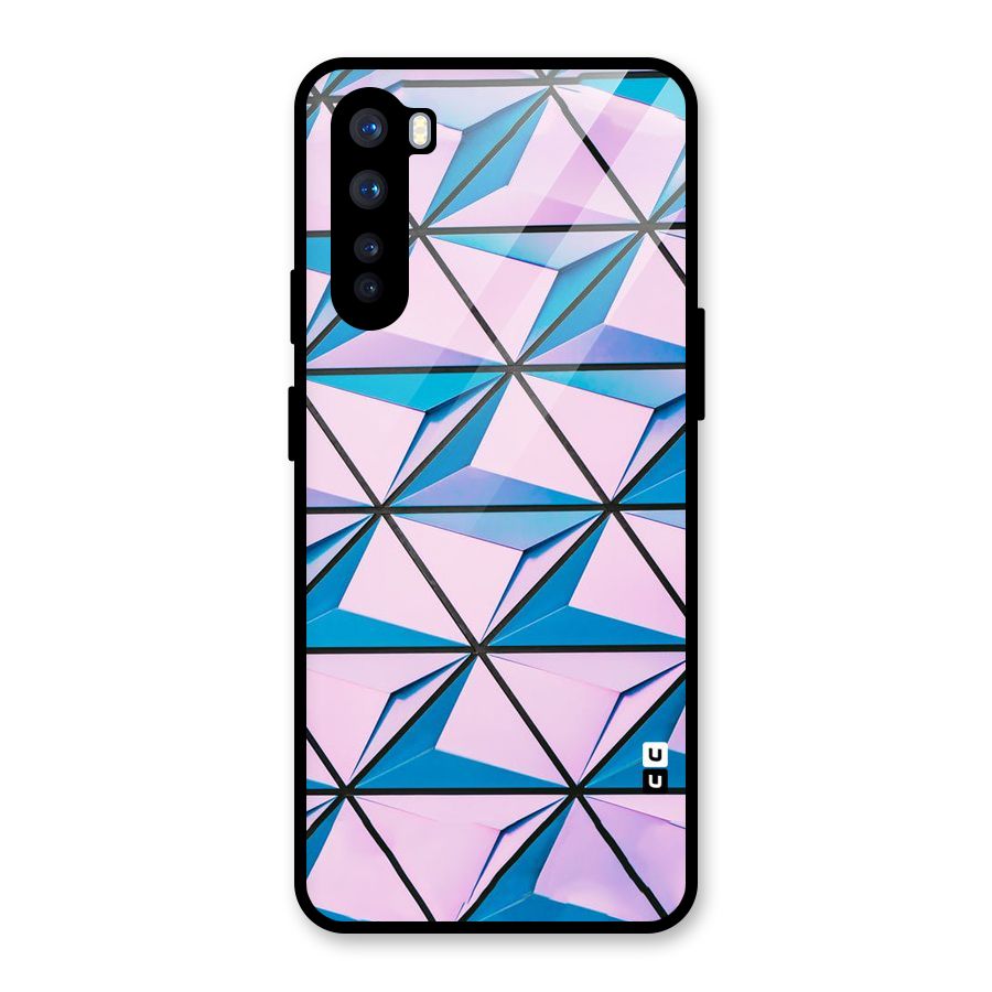 Crystal Abstract Glass Back Case for OnePlus Nord