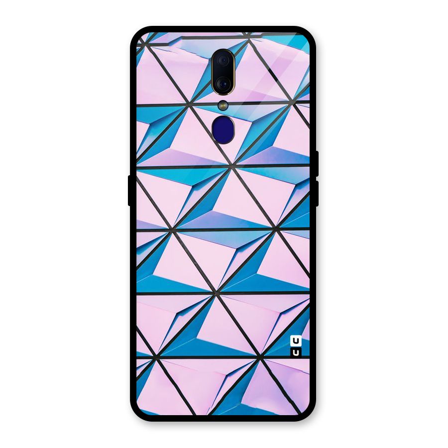 Crystal Abstract Glass Back Case for Oppo F11
