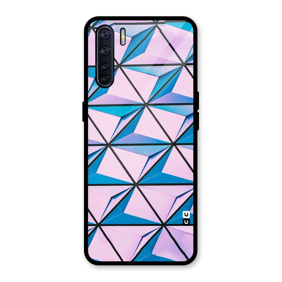 Crystal Abstract Glass Back Case for Oppo F15