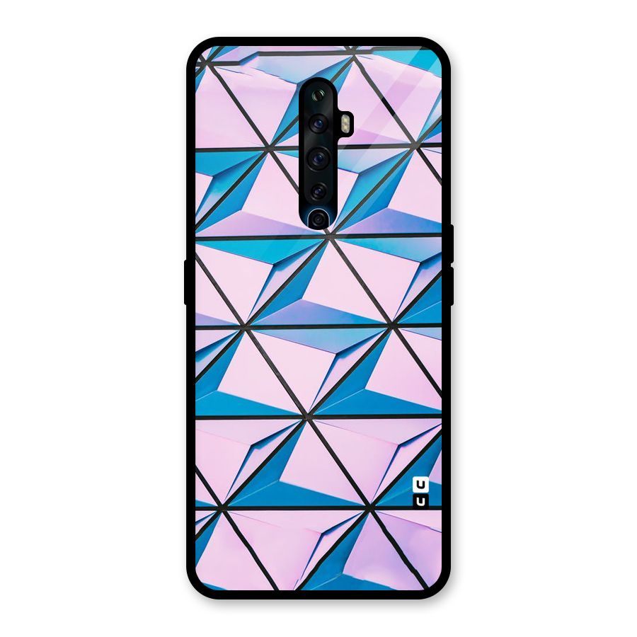 Crystal Abstract Glass Back Case for Oppo Reno2 F