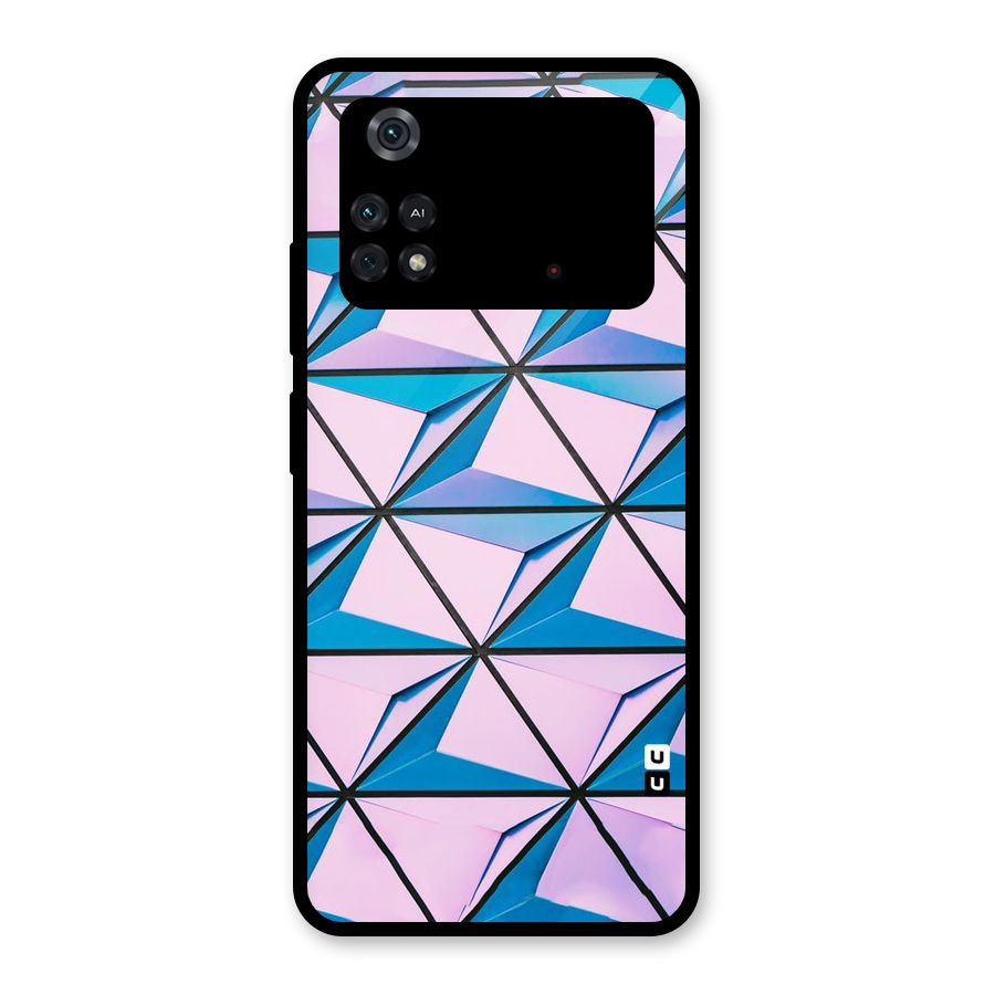 Crystal Abstract Glass Back Case for Poco M4 Pro 4G