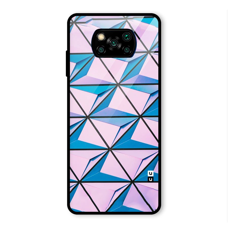 Crystal Abstract Glass Back Case for Poco X3 Pro
