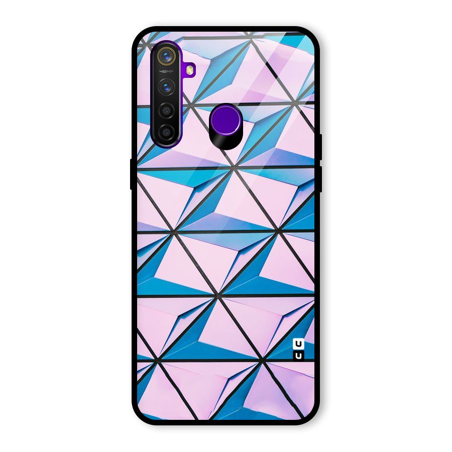 Crystal Abstract Glass Back Case for Realme 5 Pro