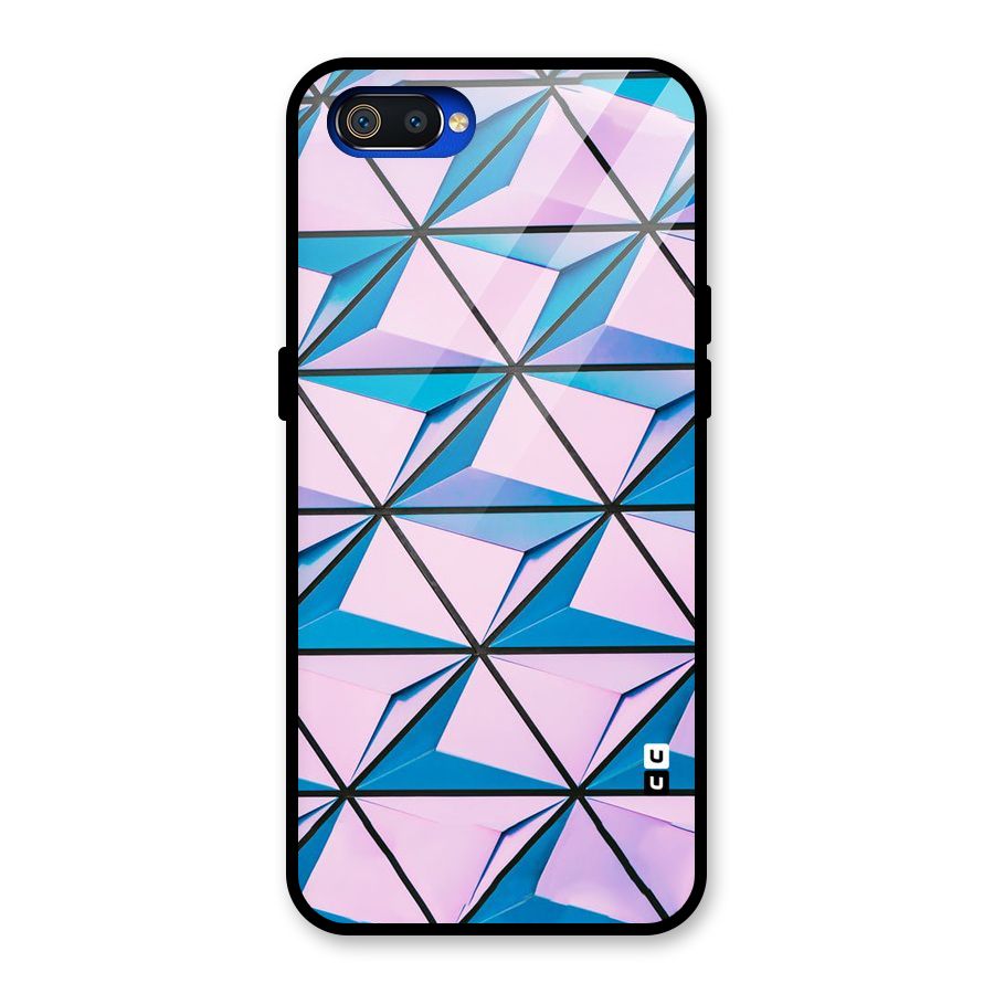 Crystal Abstract Glass Back Case for Realme C2