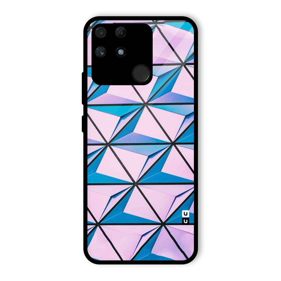 Crystal Abstract Glass Back Case for Realme Narzo 50A
