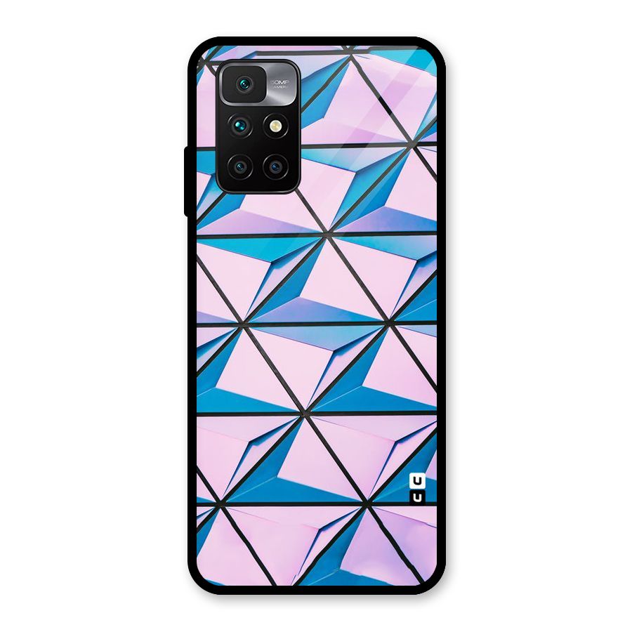 Crystal Abstract Glass Back Case for Redmi 10 Prime