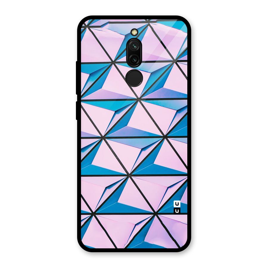Crystal Abstract Glass Back Case for Redmi 8
