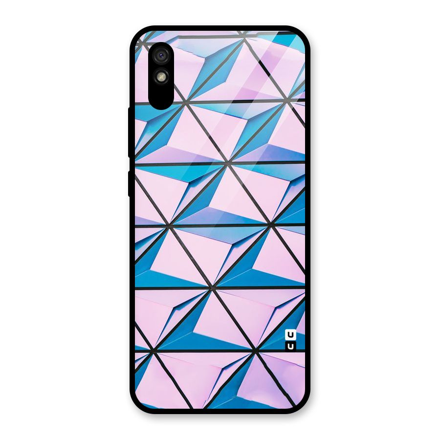 Crystal Abstract Glass Back Case for Redmi 9A