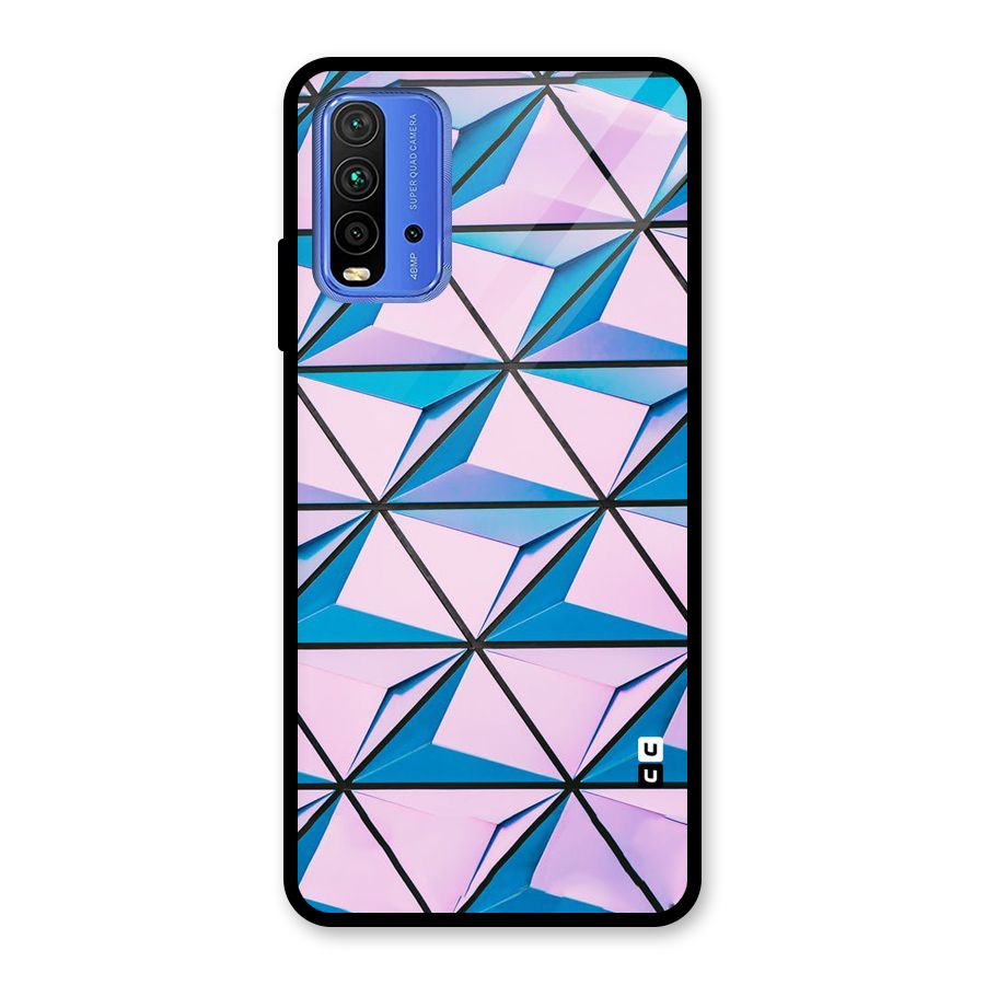 Crystal Abstract Glass Back Case for Redmi 9 Power