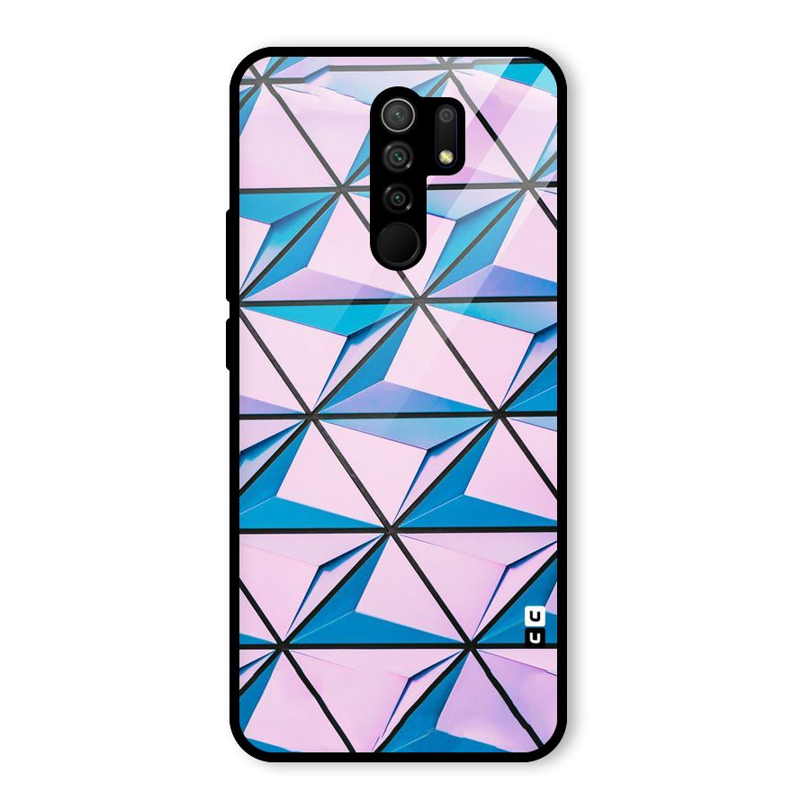 Crystal Abstract Glass Back Case for Redmi 9 Prime