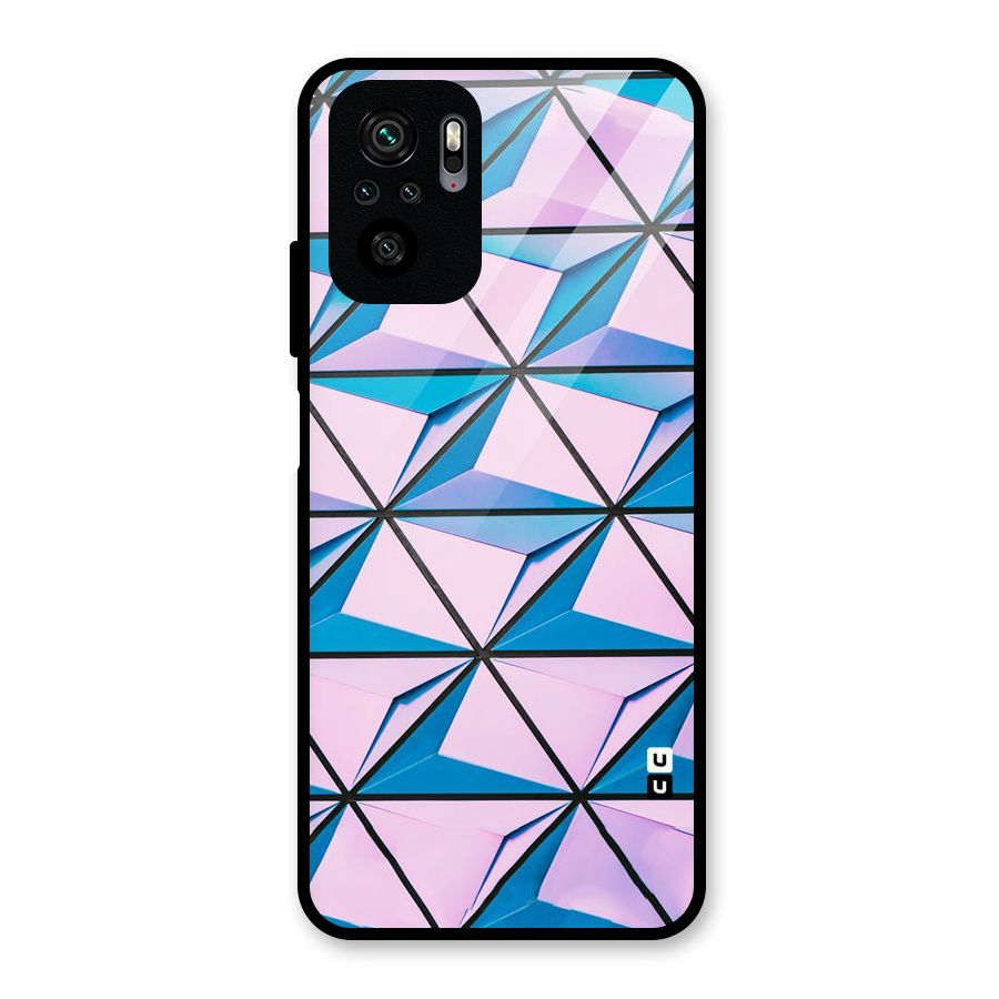 Crystal Abstract Glass Back Case for Redmi Note 10S