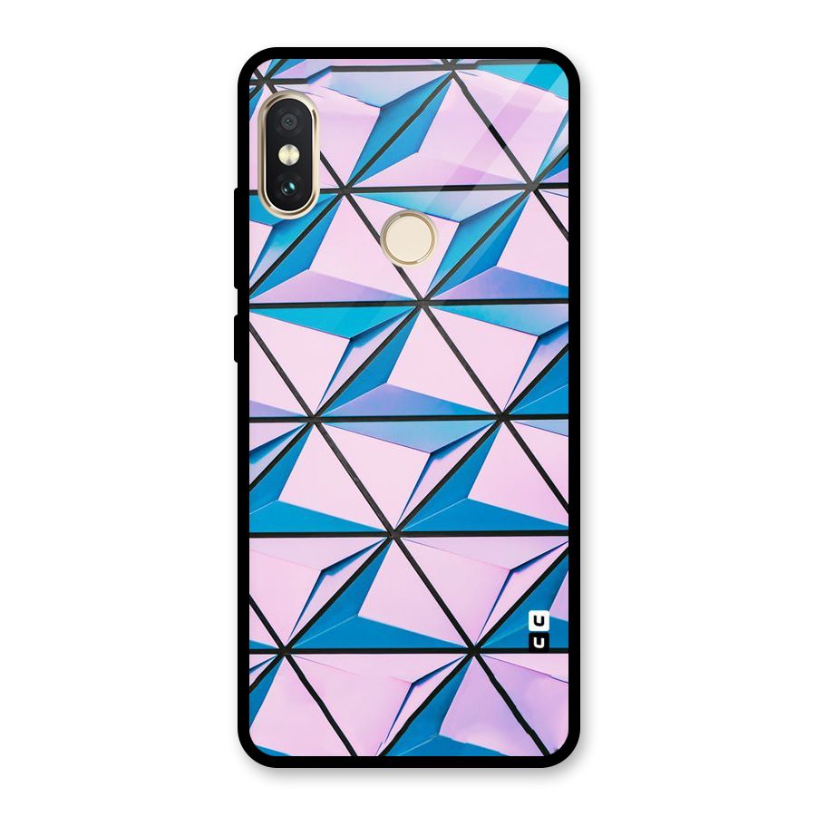 Crystal Abstract Glass Back Case for Redmi Note 5 Pro