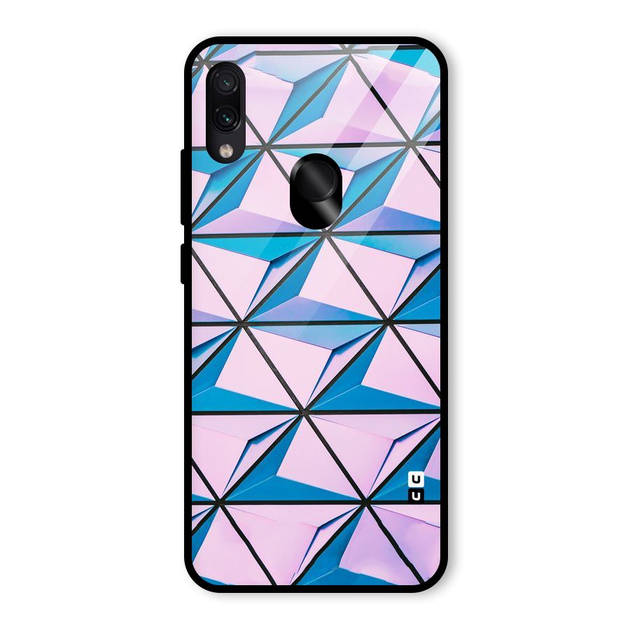 Crystal Abstract Glass Back Case for Redmi Note 7S
