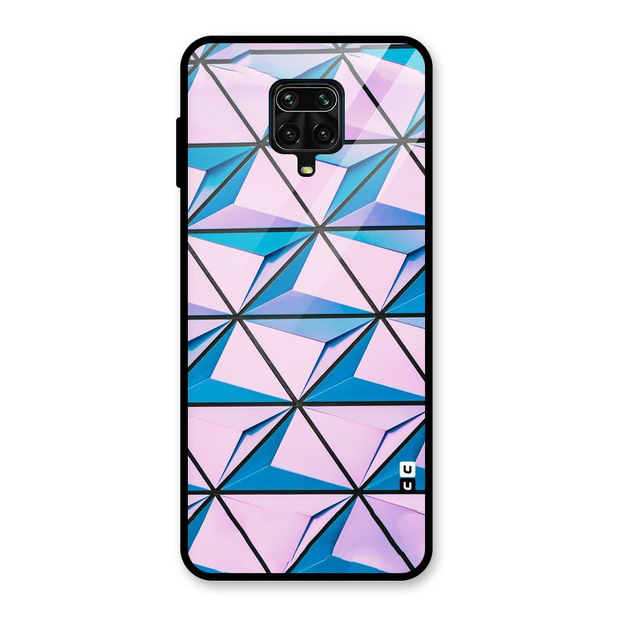 Crystal Abstract Glass Back Case for Redmi Note 9 Pro