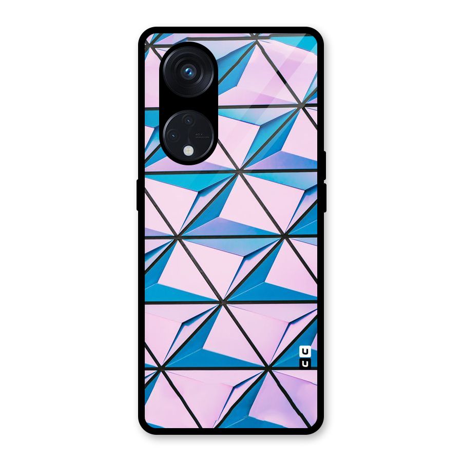 Crystal Abstract Glass Back Case for Reno8 T 5G