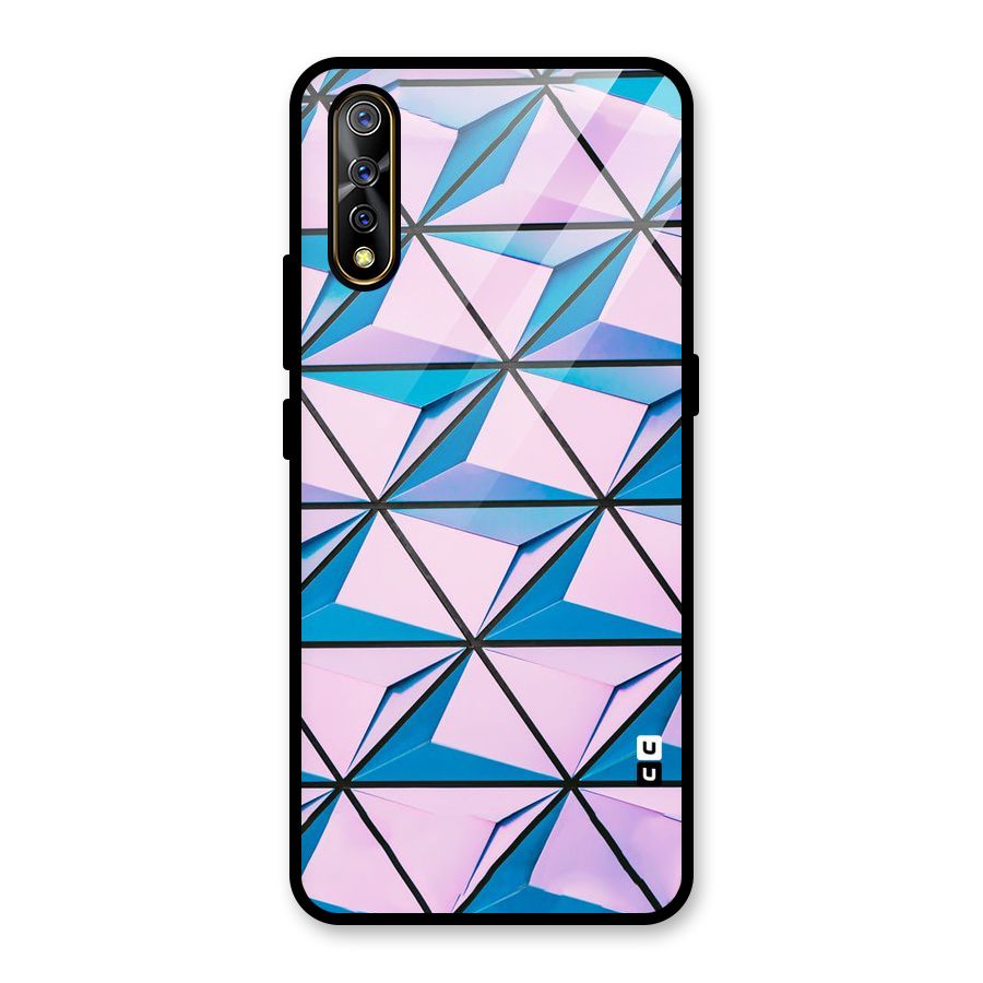 Crystal Abstract Glass Back Case for Vivo S1
