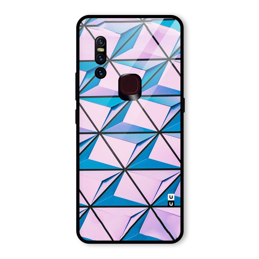Crystal Abstract Glass Back Case for Vivo V15
