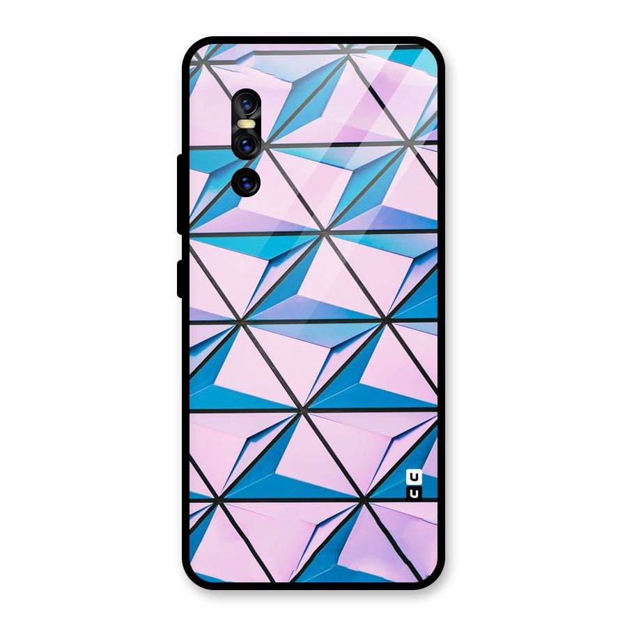 Crystal Abstract Glass Back Case for Vivo V15 Pro