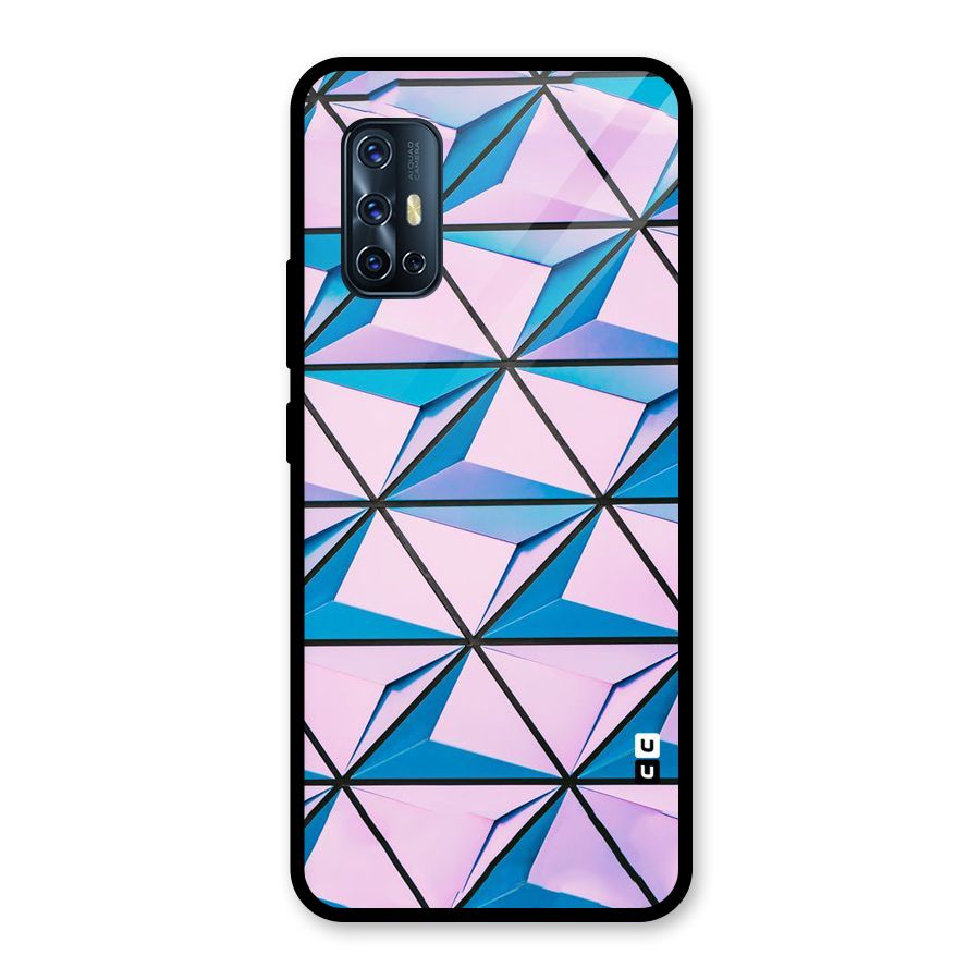 Crystal Abstract Glass Back Case for Vivo V17